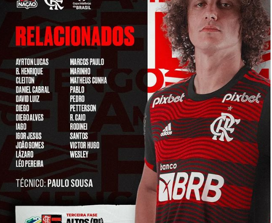 Flamengo não terá Gabigol e Arrascaeta contra o Altos-PI; veja a lista de jogadores relacionados