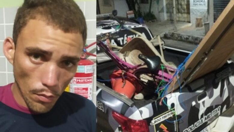 Homem é preso em flagrante após furtar materiais de construção em Campo Maior (PI)