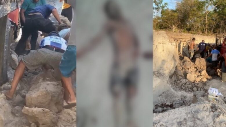 Tragédia: Adolescente morre soterrado em barreiro enquanto carregava caminhão