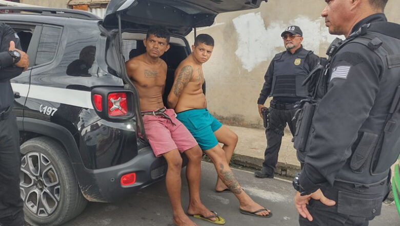 Força Tarefa prende dupla acusada de homicídio que fugiu de presídio em Altos