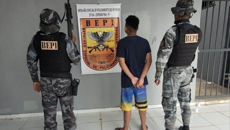 Polícia apreende menor com revólver suspeito de assalto em Esperantina