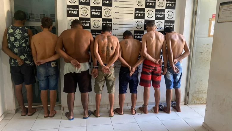 Polícia prende oito pessoas ligadas a facção criminosa durante Operação Controle em Luzilândia