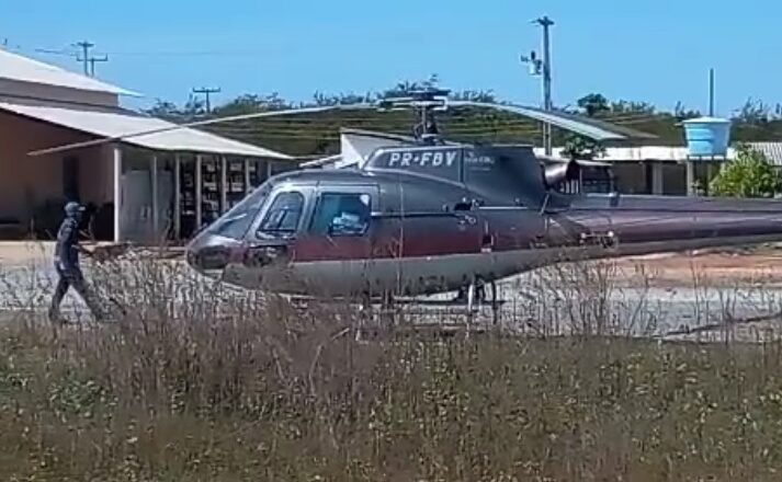 Helicóptero faz pouso de emergência na zona rural de Parnaíba