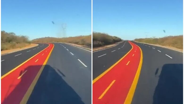 Ciclofaixa no meio de estrada no Piauí é apagada após polêmica de vídeo nas redes sociais
