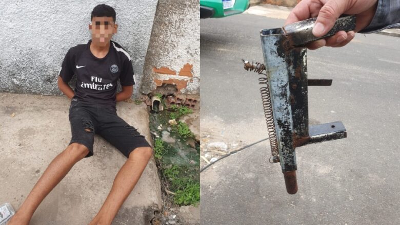 Adolescente é apreendido portando submetralhadora em mochila na zona Sul de Teresina