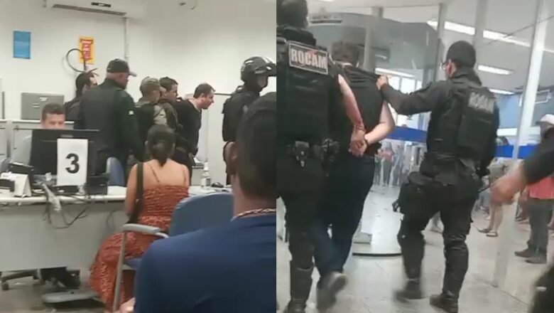 Homem ‘surta’ e destrói portas dentro de agência da Caixa no interior do Piauí