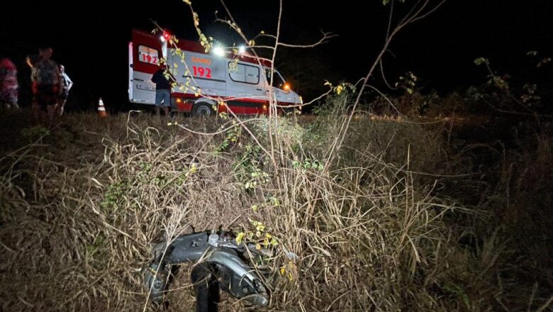 Homem morre de traumatismo craniano em grave acidente de moto em Pedro II