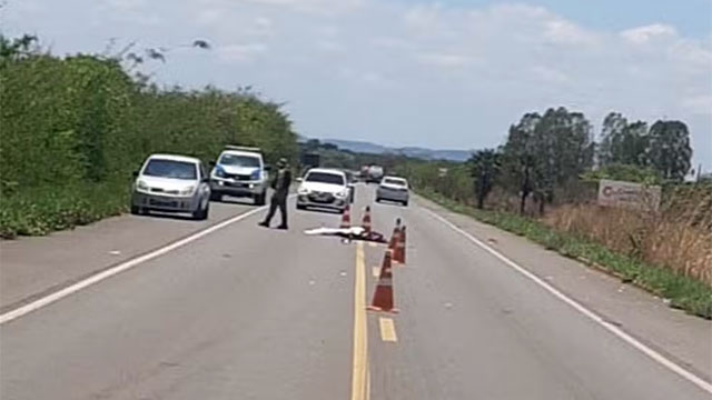 Jovem morre atropelada por um caminhão na BR 343 na cidade de Campo Maior