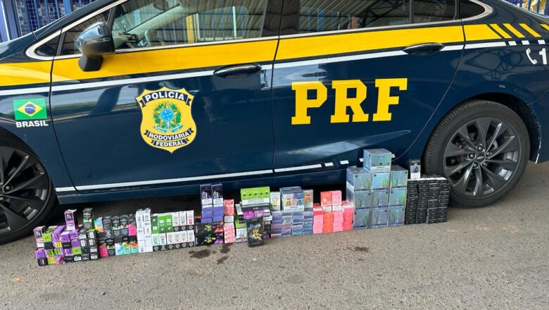 Carga de cigarros eletrônicos com destino ao Piauí é apreendida pela PRF na Bahia