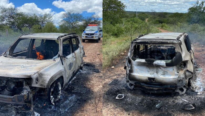 Dois corpos carbonizados em carro são encontrados na divisa do Piauí com Pernambuco