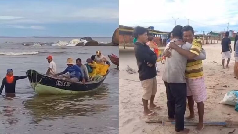Pescadores perdem motor de canoa e são resgatados após horas em alto mar no Piauí