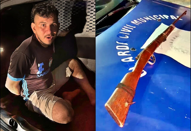 Filho ameaça e expulsa a própria mãe de casa armado com espingarda na zona rural de Cocal