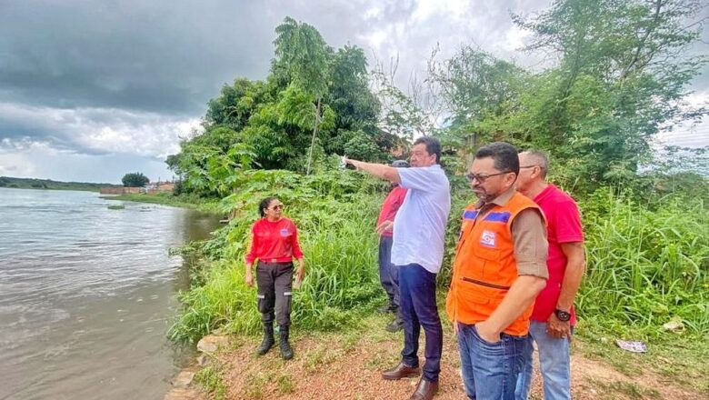 Defesa Civil estadual monitora áreas atingidas pelas chuvas em Barras e Esperantina