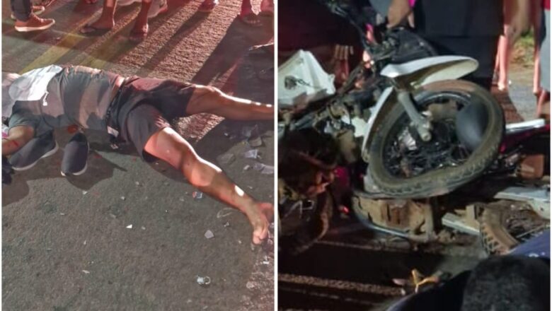 Colisão frontal entre motociclistas deixa um morto e dois feridos em Campo Maior