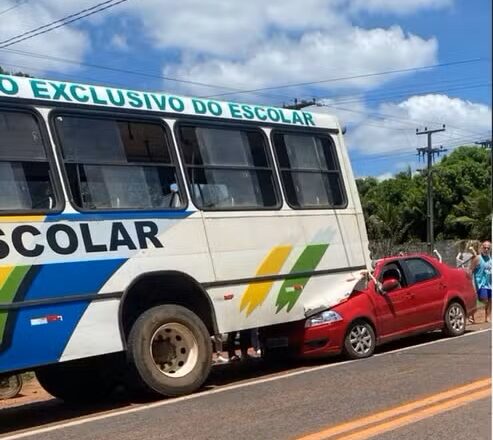 Bebé de apenas 07 meses morre em acidente com carro de passeio e ônibus escolar em Viçosa – CE