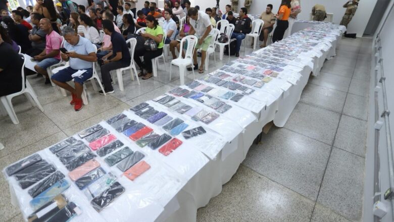 SSP-PI convoca mais de 150 pessoas para restituição de celulares recuperados