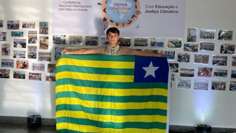 Estudante piauiense de São Julião apresenta projeto em evento nacional com foco no meio ambiente