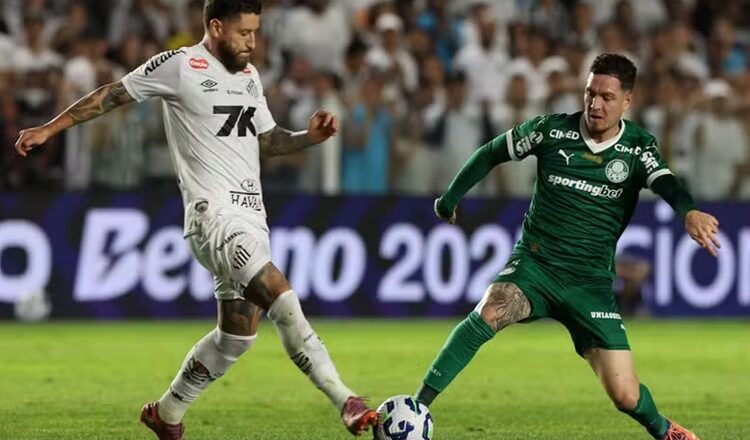 Santos vence no fim, sai do Z4 e impede Palmeiras de voltar à liderança