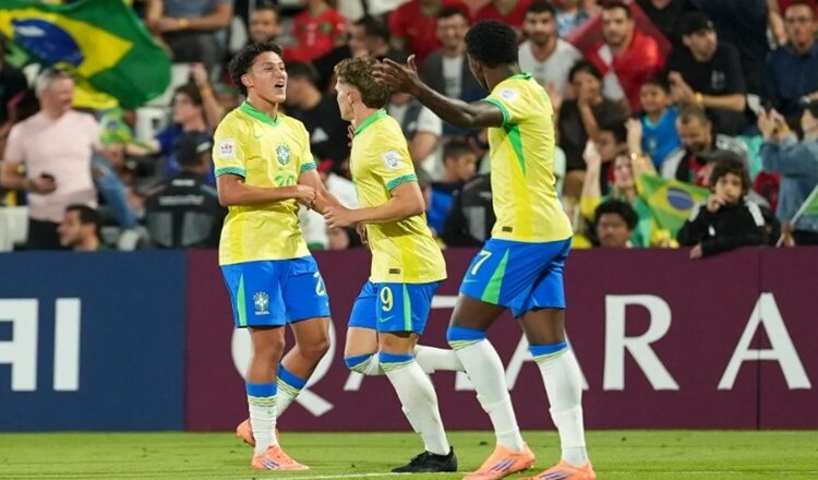 Brasil vence Marrocos e está na semifinal do Mundial Sub-17