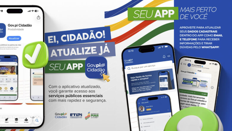 Atualização do Gov.pi Cidadão amplia funcionalidades e melhora experiência dos usuários da plataforma