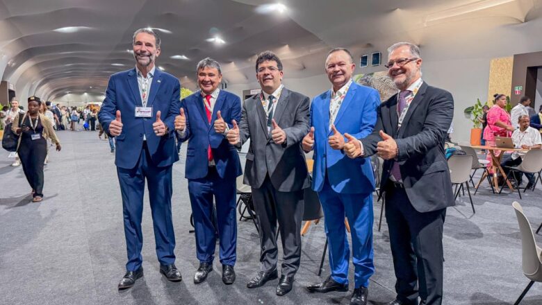 Rafael Fonteles representa bloco de governos estaduais e municipais de todo o mundo na abertura da COP30