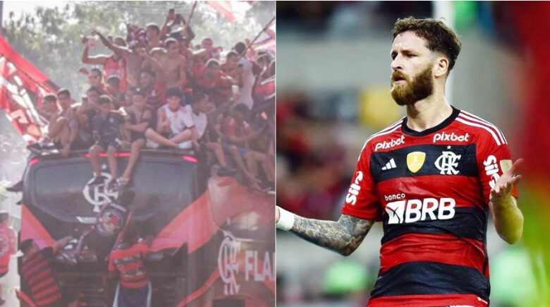 Léo Pereira critica invasão de torcedores em ônibus do Flamengo durante o “AeroFla”