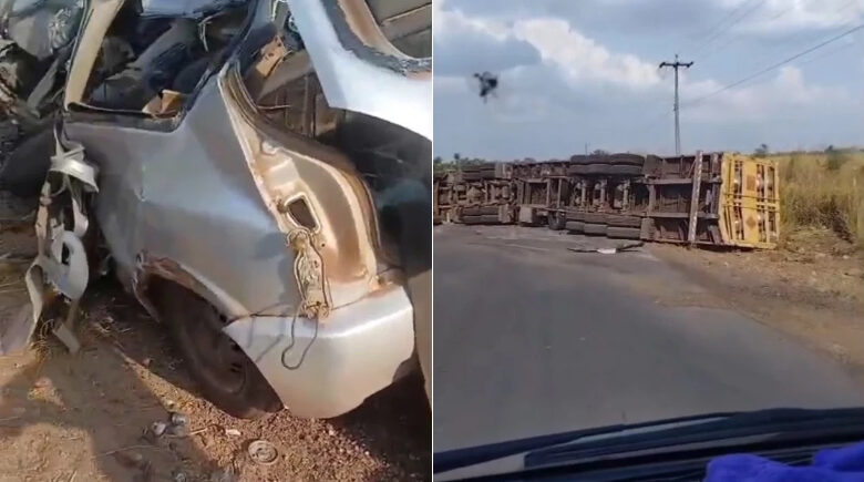 Motorista de carro morre ao colidir em carreta com botijões na BR-222 no Maranhão