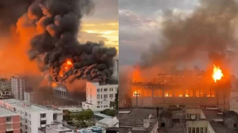 Incêndio atinge Colégio Marista em Santa Maria, no Rio Grande do Sul; veja o vídeo