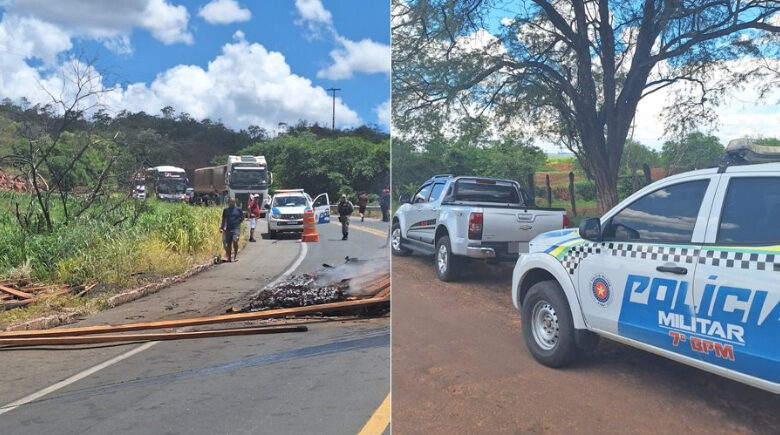 Homem fura bloqueio policial após incêndio de caminhão e acaba preso no Sul do Piauí