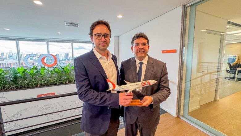 GOL anuncia novos voos para o Piauí após reunião com governador Rafael Fonteles
