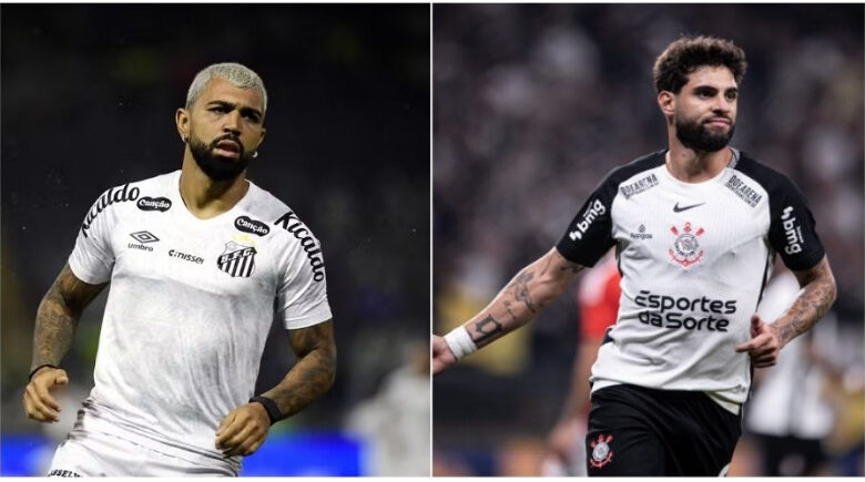 Santos x Corinthians: Gabigol e Yuri Alberto protagonizam duelo de artilheiros