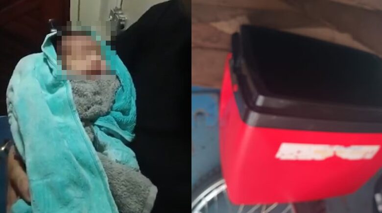 Bebê prematuro é resgatado dentro de cooler após naufrágio em Manaus