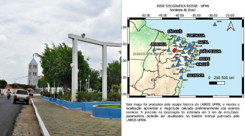 Tremor de terra atinge cidade no Sul do Piauí e autoridades monitoram região