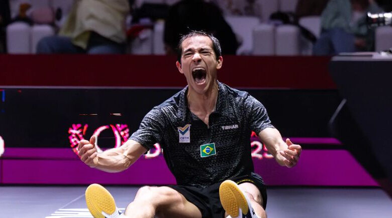 Calderano e Bruna Takahashi avançam à semifinal da Copa América de tênis de mesa