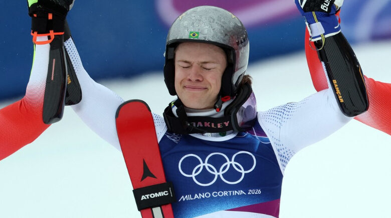 Lucas Pinheiro voa no slalom gigante e garante ouro histórico para o Brasil