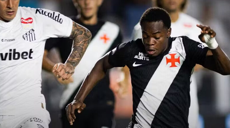 Vasco iguala pior início na história dos pontos corridos após derrota para o Santos