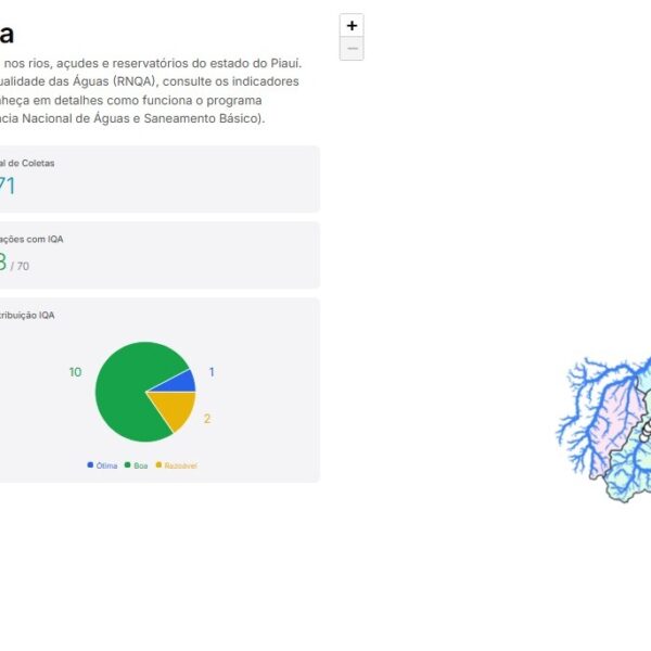 Semarh lança plataformas com dados em tempo real sobre chuvas e qualidade da água no Piauí