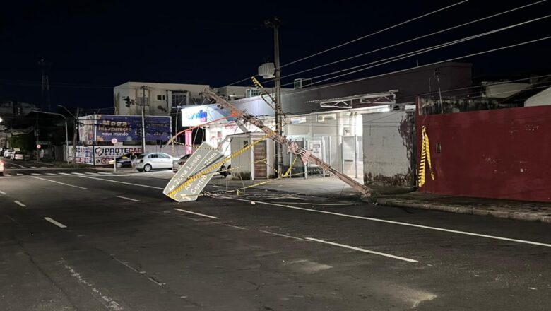 Caminhão derruba fiação e deixa moradores sem energia na zona Norte de Teresina