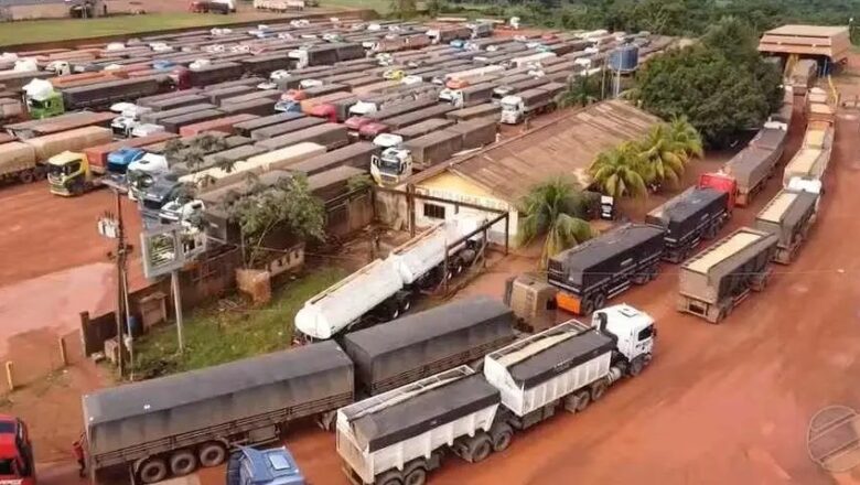 Fila de 45 km e até 3 dias sem água ou banheiro: Caminhoneiros enfrentam drama para descarregar soja