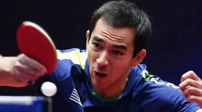 Hugo Calderano sobe no ranking e entra no top 3 mundial do tênis de mesa