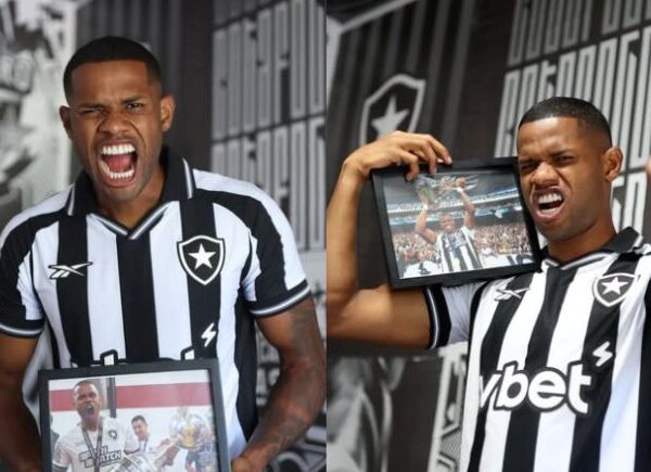 Júnior Santos retorna ao Botafogo e inicia terceira passagem pelo clube