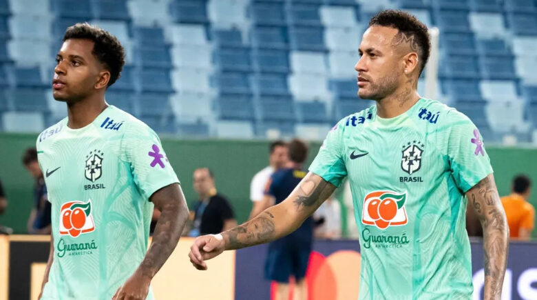 ‘Um dos dias mais tristes’: Neymar publica mensagem de apoio a Rodrygo após grave lesão