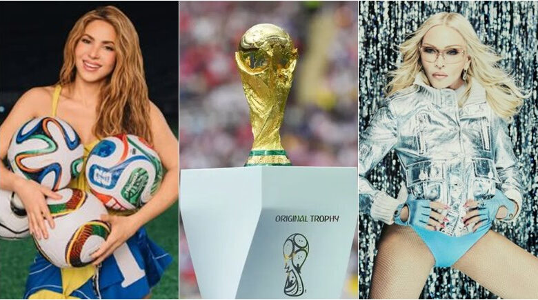 Fifa anuncia show no intervalo da final da Copa do Mundo com Shakira e Madonna