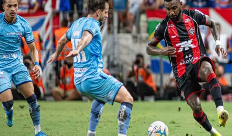 Vitória venceu o Fortaleza no primeiro jogo da decisão da Copa do Nordeste