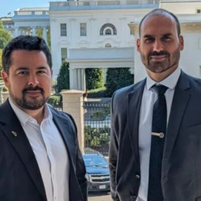 Condenado, Eduardo Bolsonaro cumpre agenda em Washington com aliados de Trump