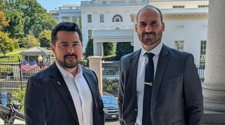 Condenado, Eduardo Bolsonaro cumpre agenda em Washington com aliados de Trump