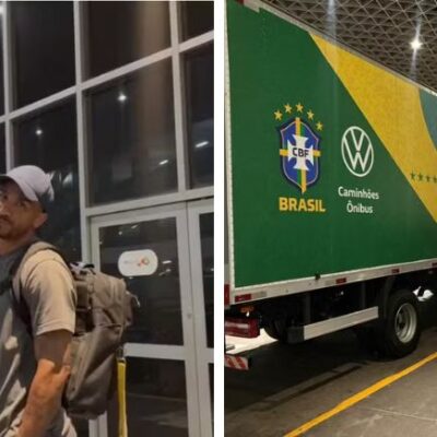 Após queda na Copa, apenas um jogador desembarca com delegação da Seleção Brasileira