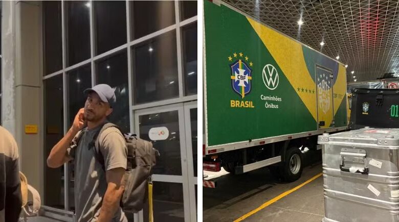 Após queda na Copa, apenas um jogador desembarca com delegação da Seleção Brasileira