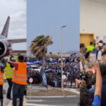 Seleção de Cabo Verde é recebida com festa após 1ª Copa