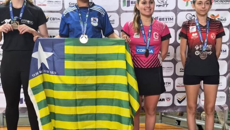 Após transtorno com voo, piauiense conquista ouro e prata no Tênis de Mesa